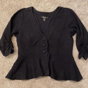 Black Peplum Jacket. Size P Large.